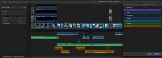 Meilleure gestion des rôles dans Final Cut Pro X version 10.3