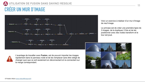 Utiliser Fusion dans DaVinci Resolve : PDF de formation en français