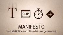 Manifesto le titreur gratuit pour FCPX