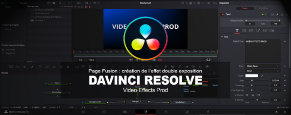 DaVinci Resolve : Créer un effet de double exposition dans la page Fusion