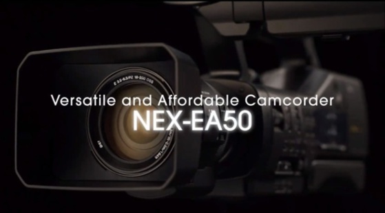 New Caméscope Sony NXCAM : le NEX-EA50