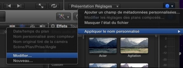 FCPX : renommer les clips par lot