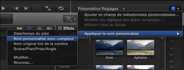 FCPX : renommer les clips par lot