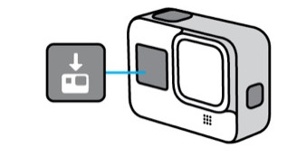 L'icône de mise à jour sur la GoPro Hero 8