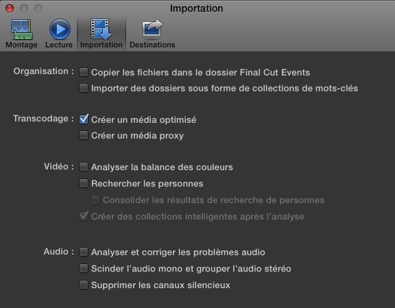 FCPX : Tips pour accélerer les exportations