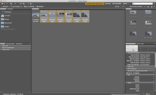 Renommer les médias avec Bridge CS6 Renommer les médias avec Bridge CS6