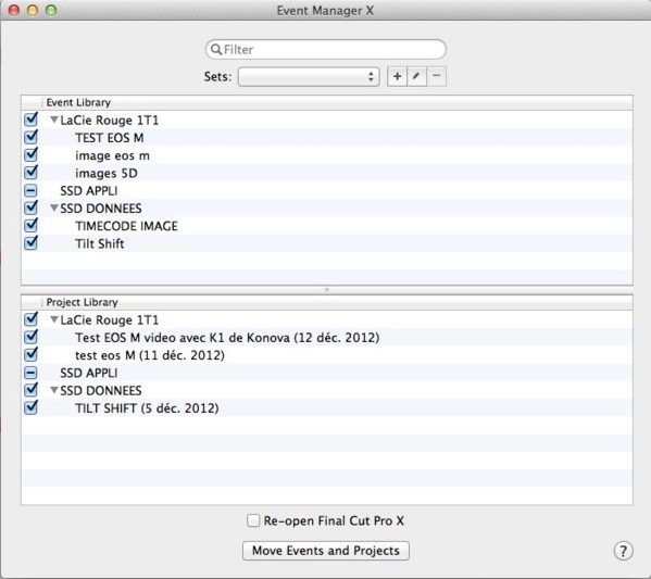 Event Manager X pour FCPX