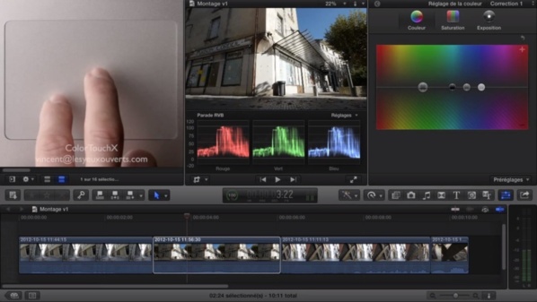 ColorTouchX : l'étalonnage avec les doigts