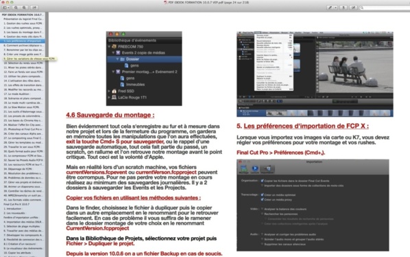 FCPX : Promotion sur le PDF de la formation FCPX 10.0.7 - 10.0.9 