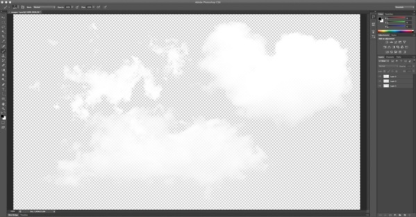 Création d'un fichier avec 3 nuages pour une animation ultérieure.