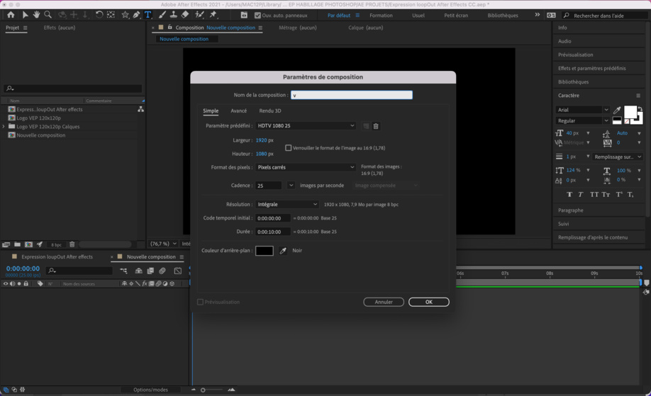 After Effects : Utiliser l'expression loopOut pour réaliser une boucle