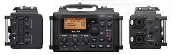 L'enregistreur Tascam DR-60D.