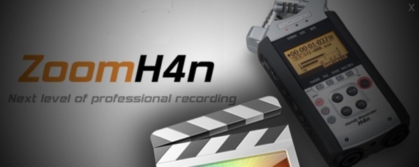Le Zoom H4n l'enregistreur portable.