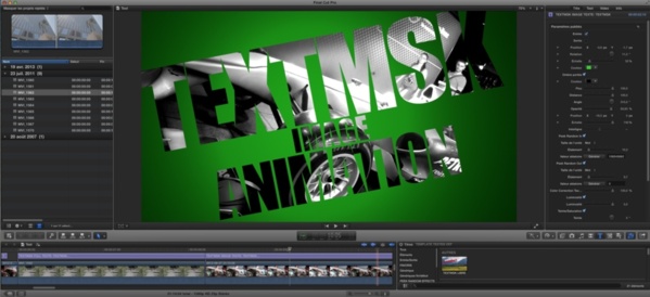 Template TEXTMSK pour FCPX.