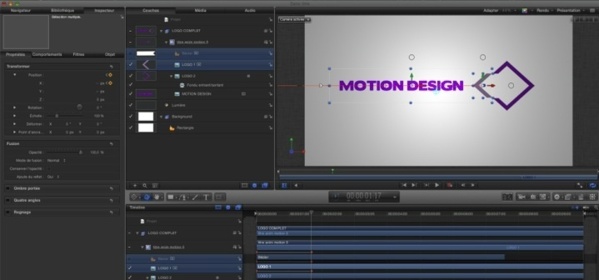 Animation d'un logo grâce aux masques de Motion 5.