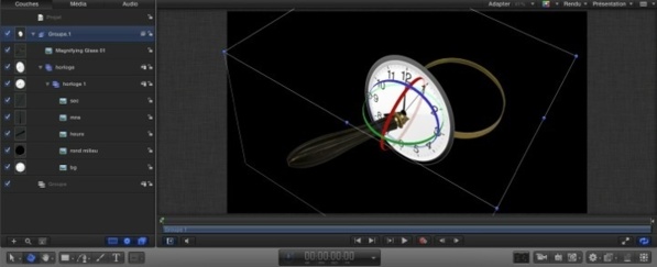 L'animation 3D dans Motion 5 avec les calques Caméra.