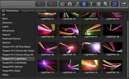 Template LightPath Transitions de Tangent FX.