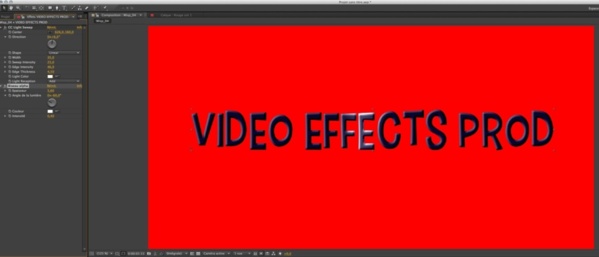Utilisation de l'effet CC Light Sweep et Biseau Alpha sous After Effects CS6