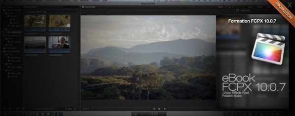 Promotion sur le PDF de formation à FCPX à 5 euros pendant les vacances.