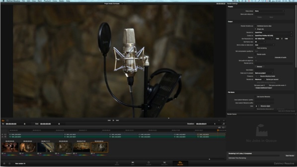 La nouvelle Page Deliver du DaVinci Resolve 10