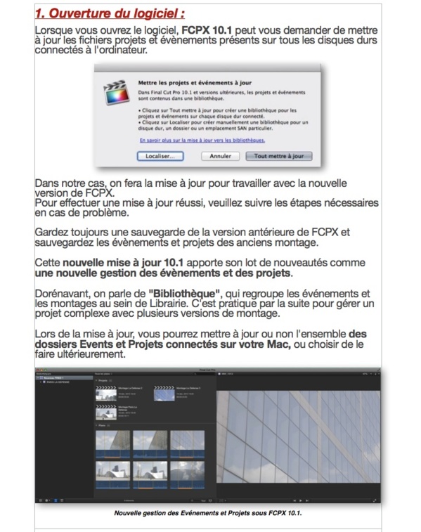 PDF de formation à FCPX 10.1.1