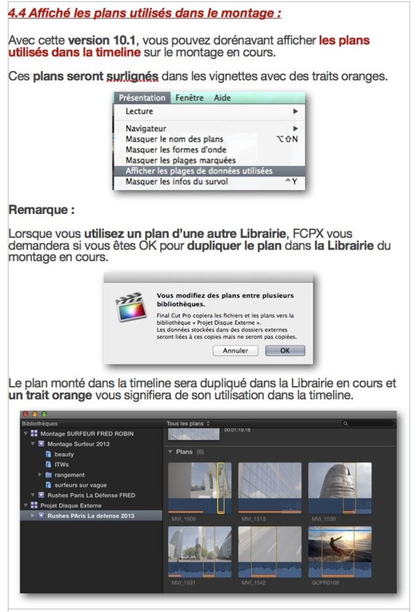 PDF de formation à FCPX 10.1.1