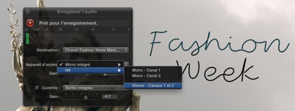 Utilisé un Zoom H4n ou H6 pour enregistrer directement dans FCPX