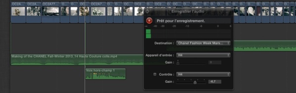 Utilisé un Zoom H4n ou H6 pour enregistrer directement dans FCPX