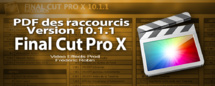 FCPX 10.1 : Pdf des raccourcis du logiciel