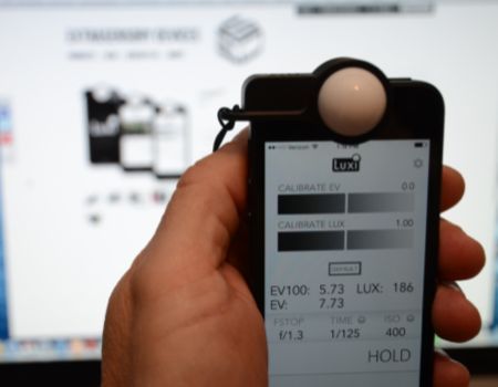 Utilisation du Luxi Light Meter sur un Iphone