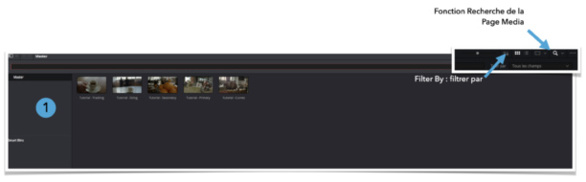 DaVinci Resolve 18 : onglet métadonnées de la page Média
