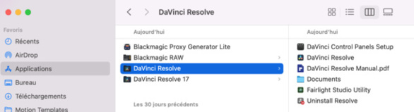 DaVinci Resolve : installer deux versions sur son PC ou MAC