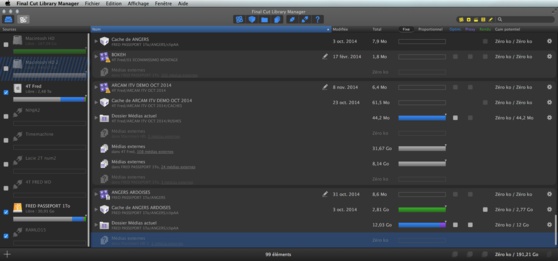 Final Cut Library Manger : nouvelle mise à jour en 2.66