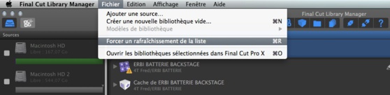 Final Cut Library Manger : nouvelle mise à jour en 2.66