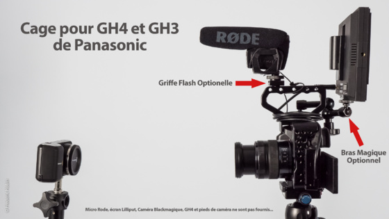 Accessoires GH4/GH3 : Une cage pour tout fixer