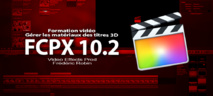 FCPX 10.2 : Les matériaux des titres 3D