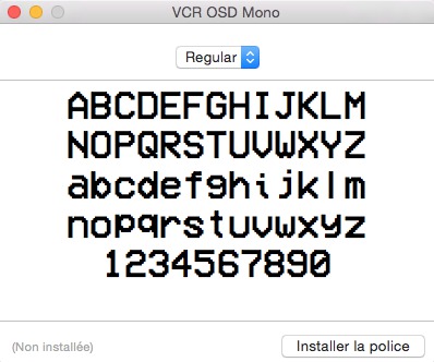 Installer une police caractère sous MAC OS X