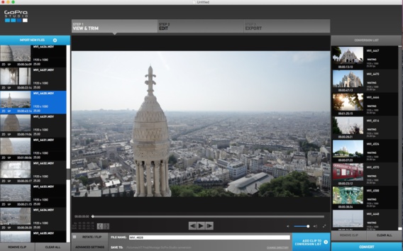 GoPro Hero 4 : montage avec GoPro Studio (Part 2)