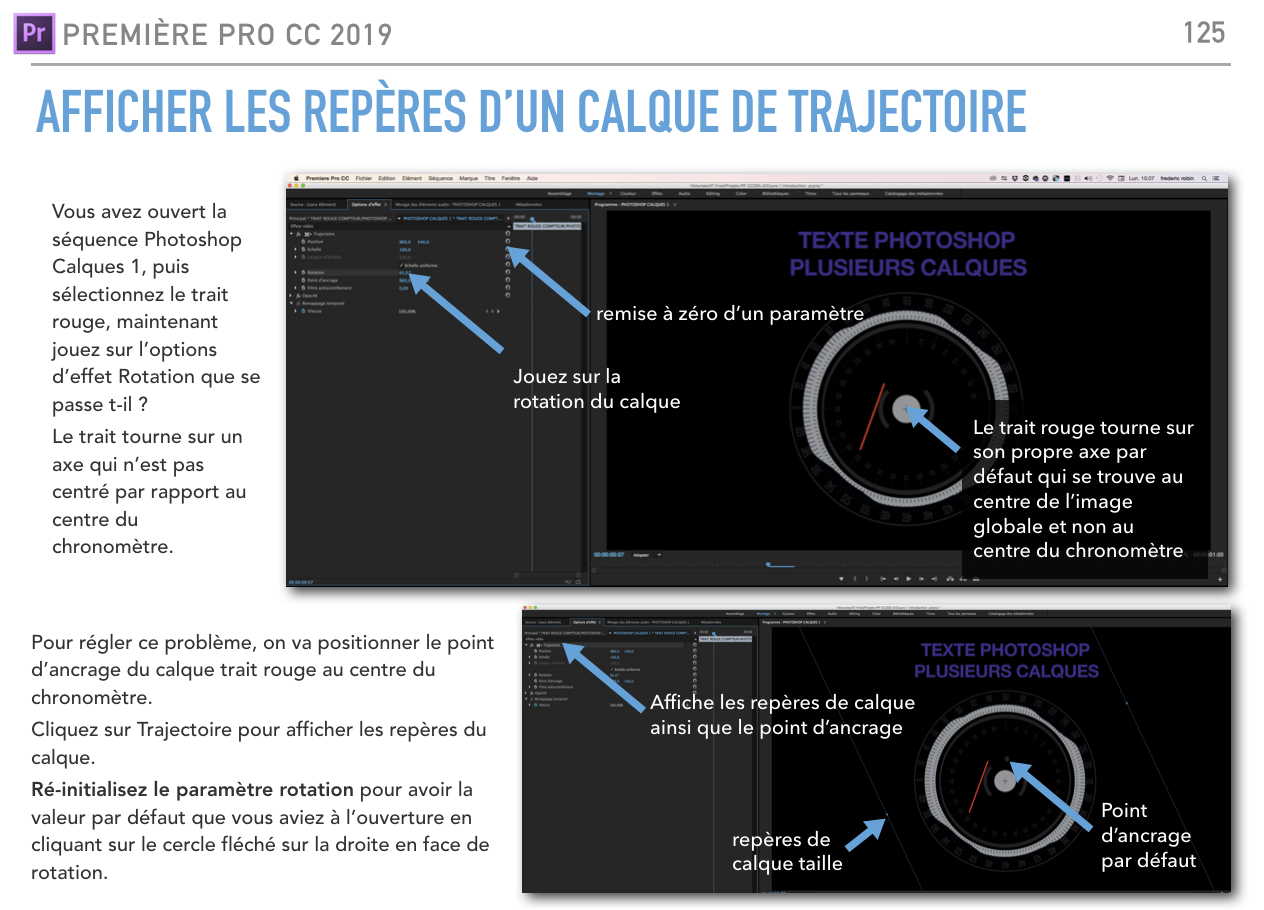 Afficher les trajectoires d'un plan