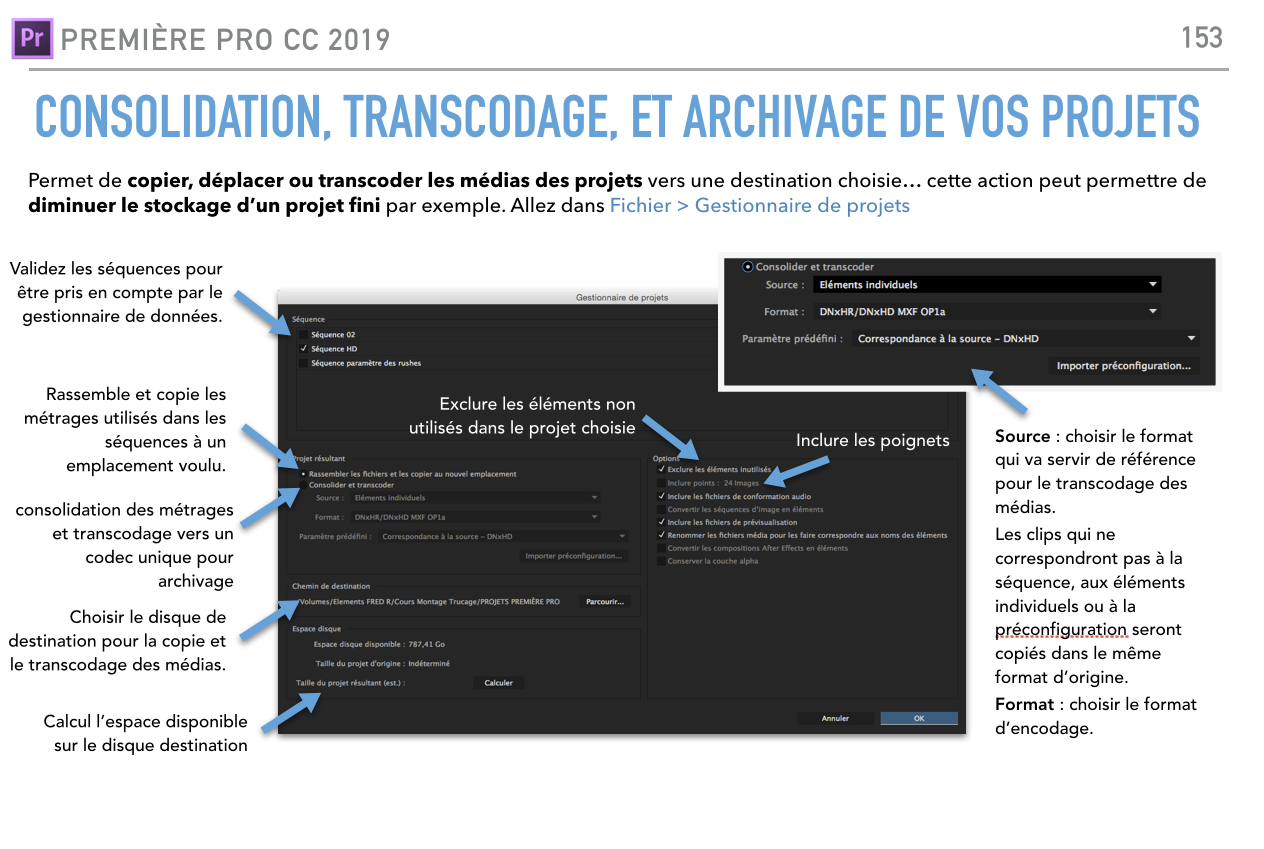 Consolider son projet sous Première Pro CC