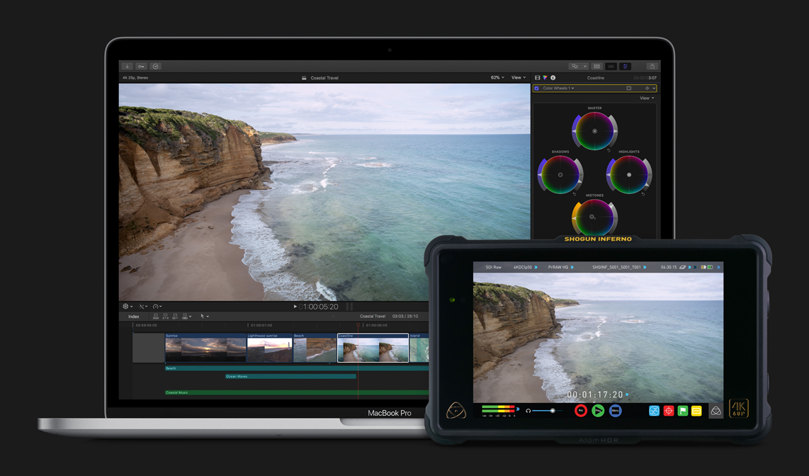 FCPX 10.4.1 compatible avec le nouveau format ProRes RAW.