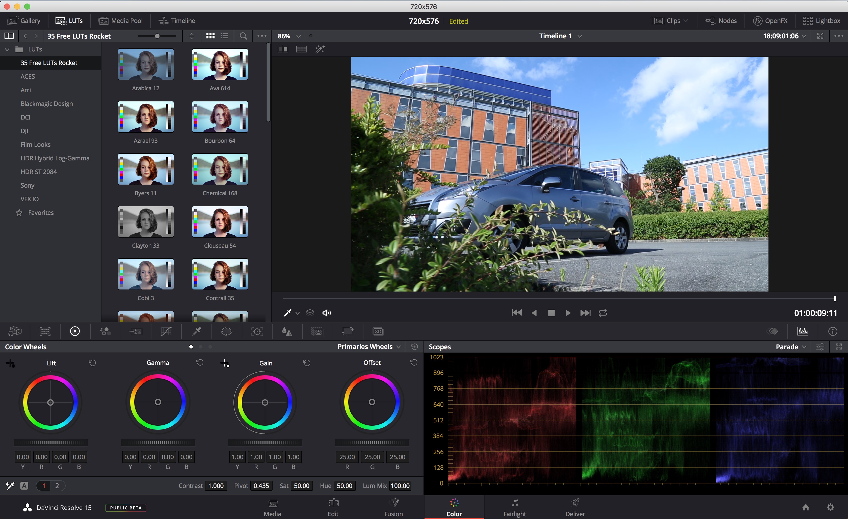 create lut davinci resolve 12.5