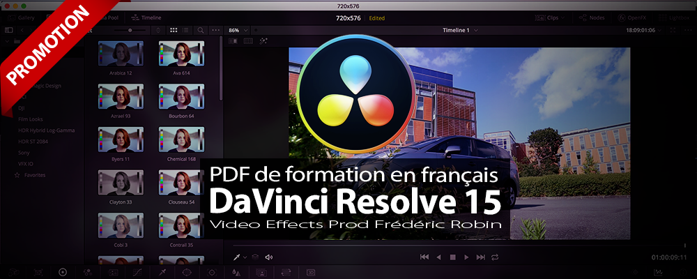 PDF de formation DaVinci Resolve 15