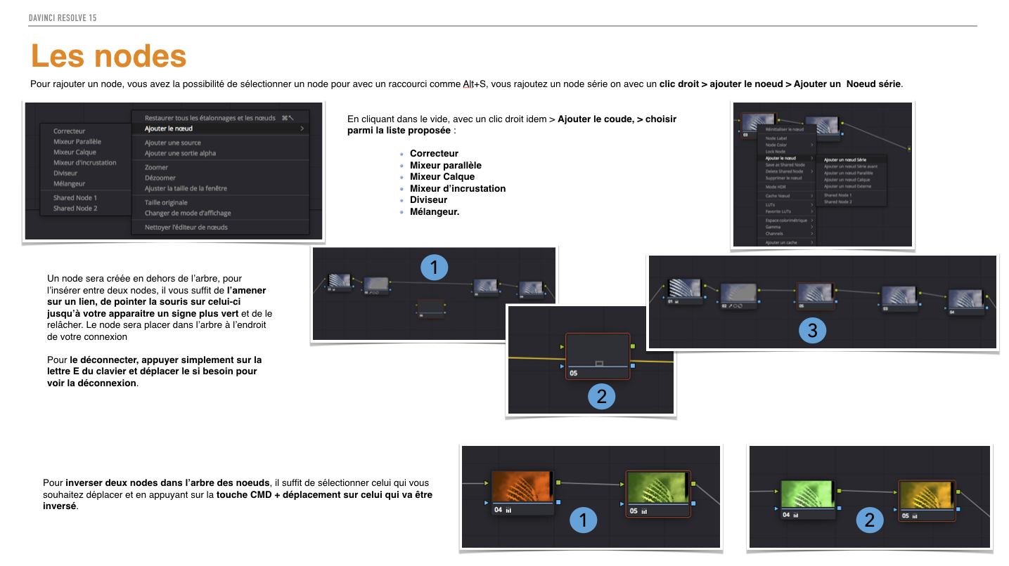 PDF de formation DaVinci Resolve 15