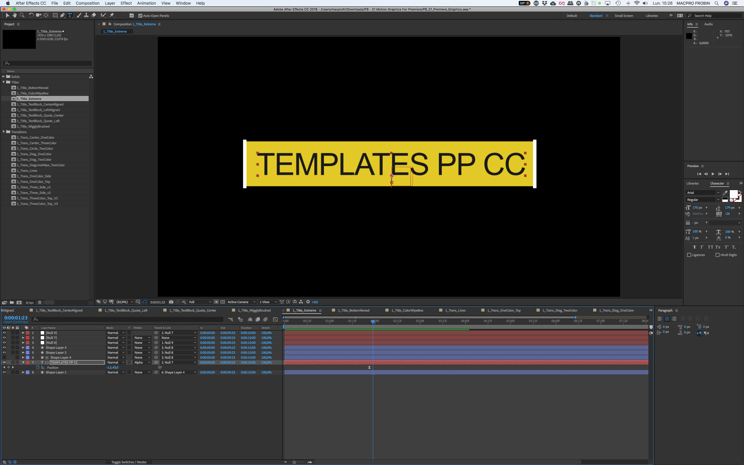 Motion Graphics : 21 templates gratuits à télécharger