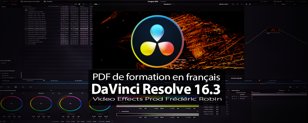 DaVinci Resolve : PDF de formation version 16.3