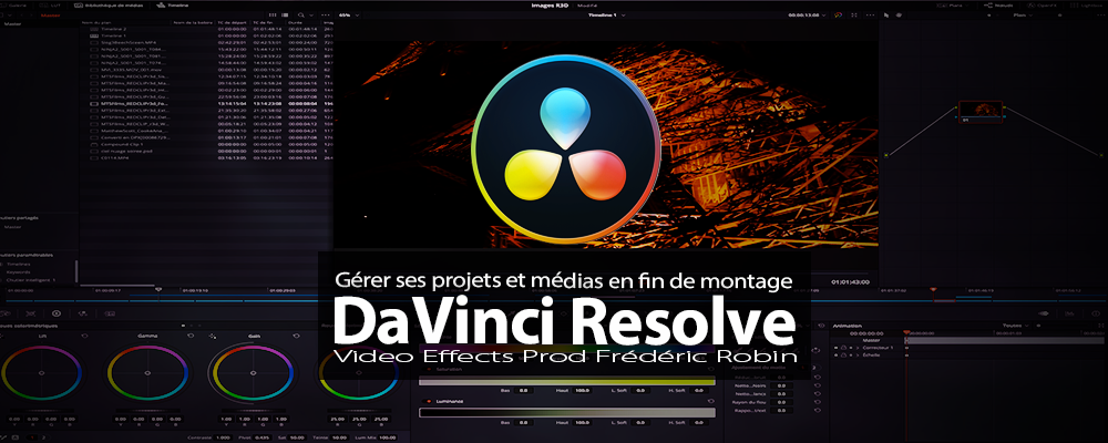 DaVinci Resolve : Gérer ses médias et son projet en fin de montage