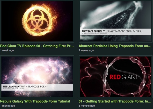 After Effects Trapcode : 101 tutoriels en anglais