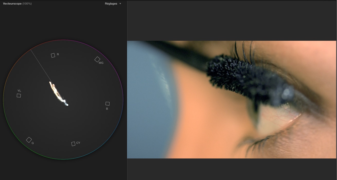 Vecteurscope sous FCPX 10.1.1