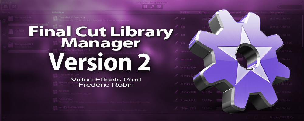 Final Cut Library Manager 2 : mise à jour
